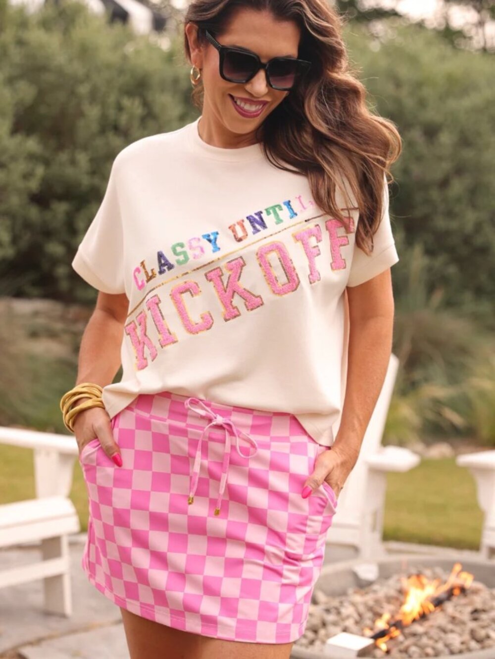 Classy Until Kickoff Top